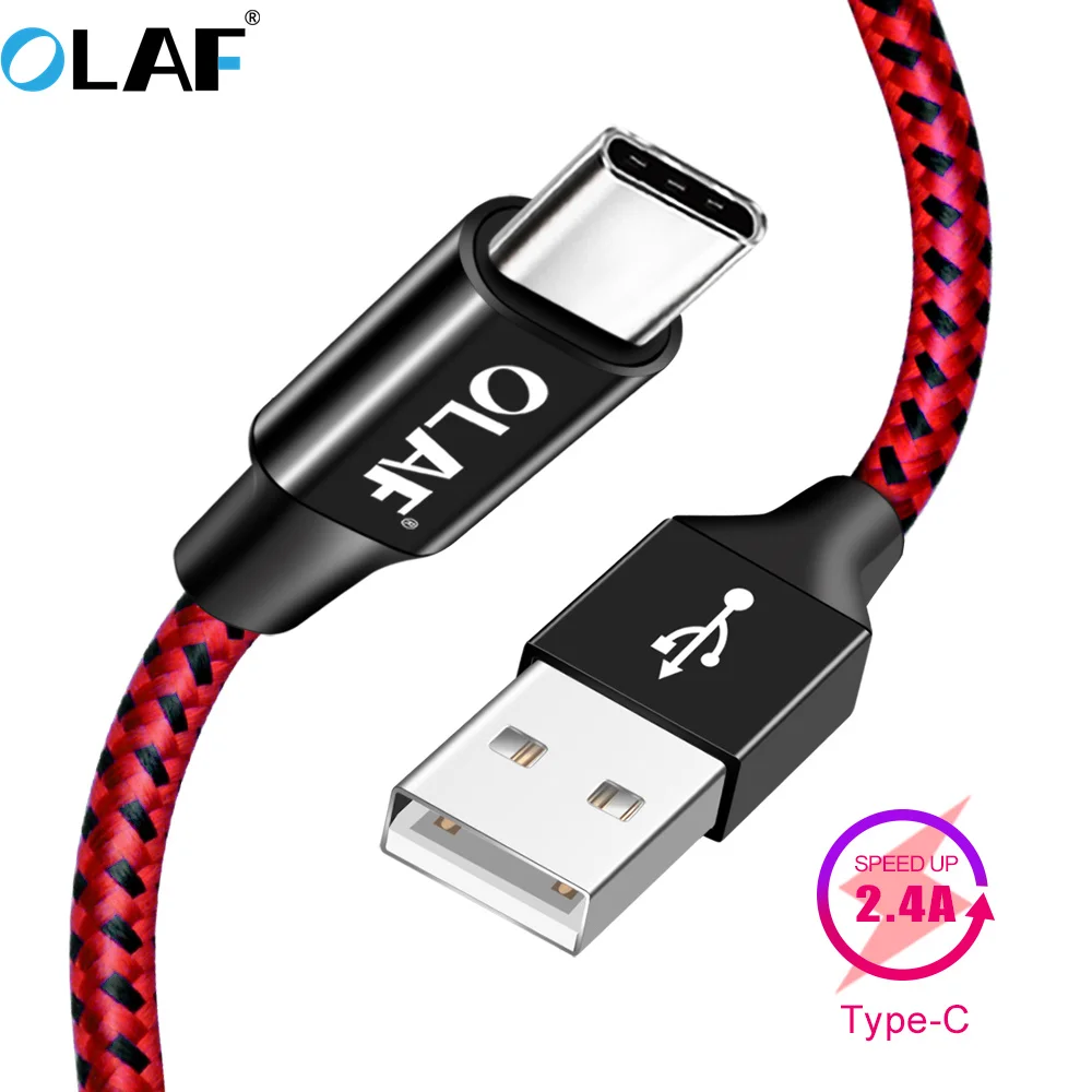 OLAF USB C для samsung galaxy s9 S8 Note 8 9 кабель типа c One plus 6 5t XiaoMi mi6 mi5 1 м 2 3 быстрой зарядки и