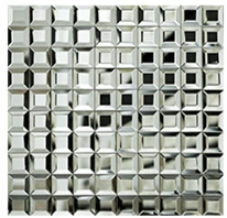 White 5 скошенные края супер белый алмаз зеркало мозаика плитка, DIY ванная комната выставочный зал отображения кабинет талии 3D обои - Цвет: White