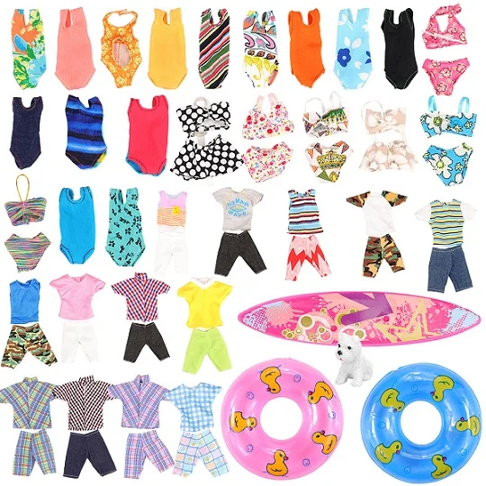 12 Items Random Pick Новейшая модель, 12 предметов/набор = 3 Кена, Одежда для кукол, случайный выбор+ 4 аксессуары для кукол+ 5 купальных костюмов, одежда для Барби Кен, комплекты игрушек для детей - Цвет: 12 Items Random Pick