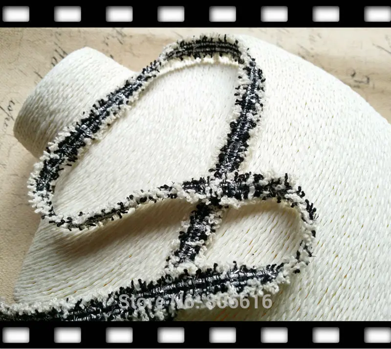 

15MM 12Yards/lot White Color with Silver Wire Weave Ribbon Knitted Riband Rope Jewelry Lace