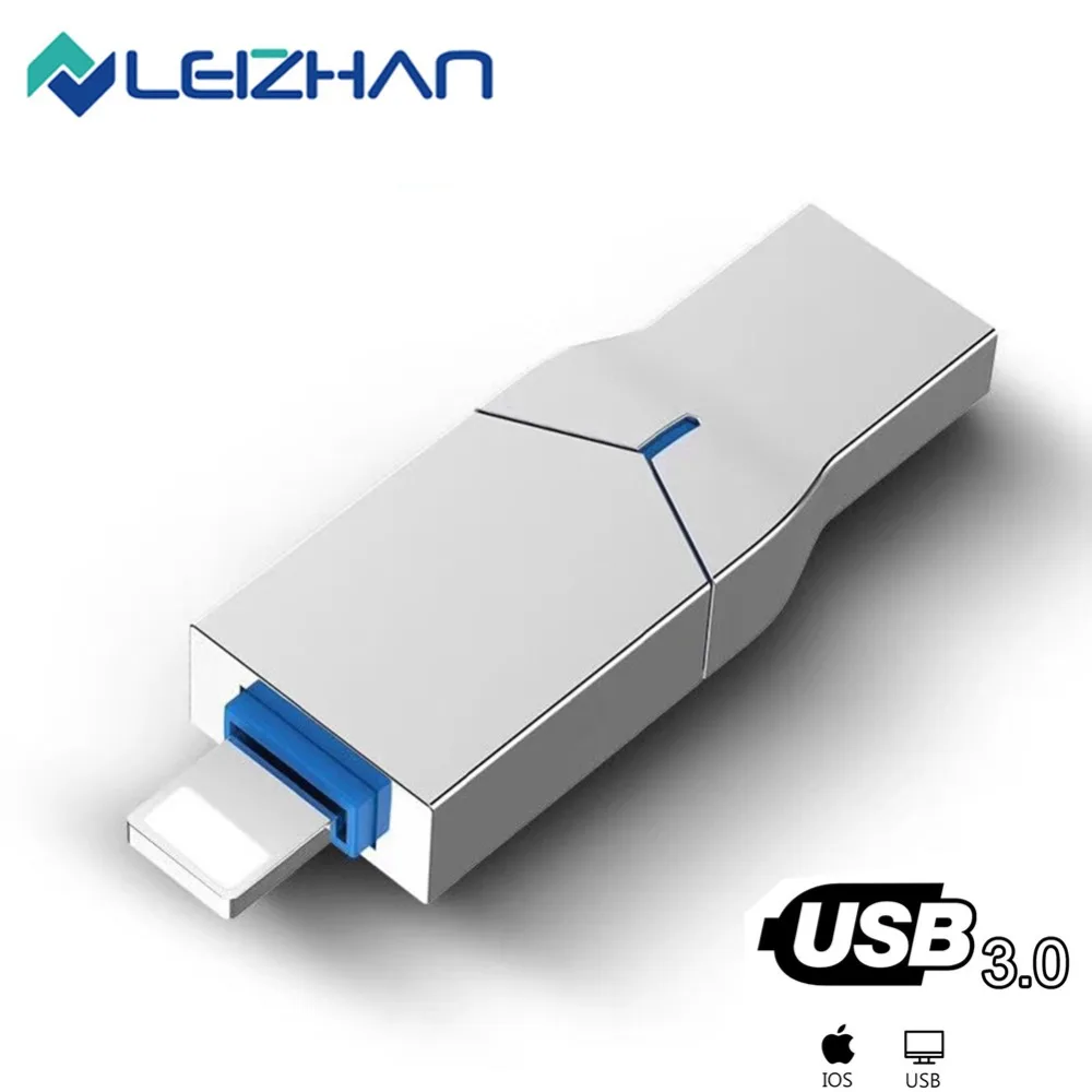 128 gb фотостудия USB флэш-накопитель для iPhone XR Xs Max X 8 7 6 iPad 64gb lightning Memory Stick 32gb OTG Флешка USB 3,0 16G