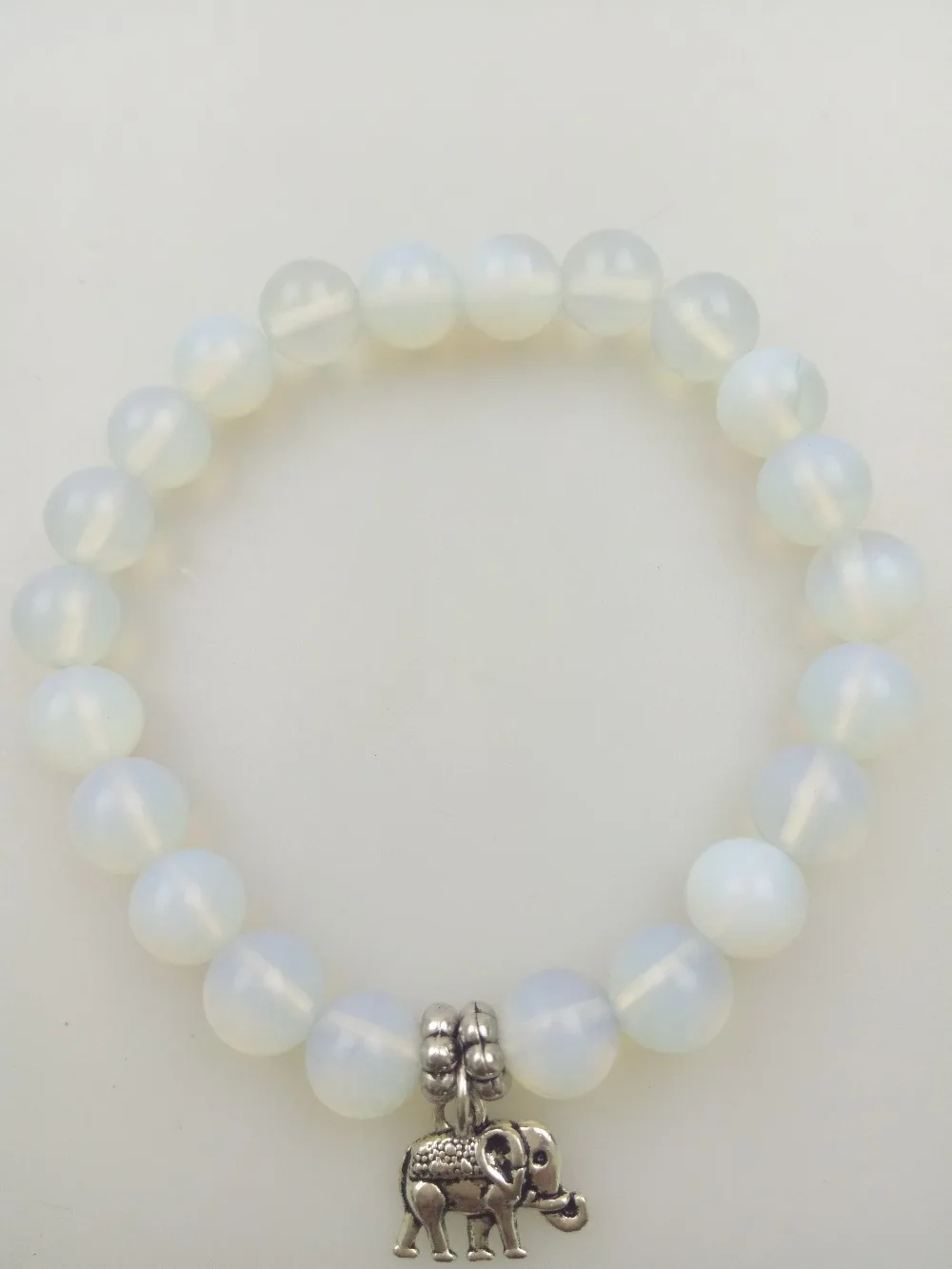 Модные браслеты для мужчин и женщин 8 мм браслет из опала бусины мини подвеска в