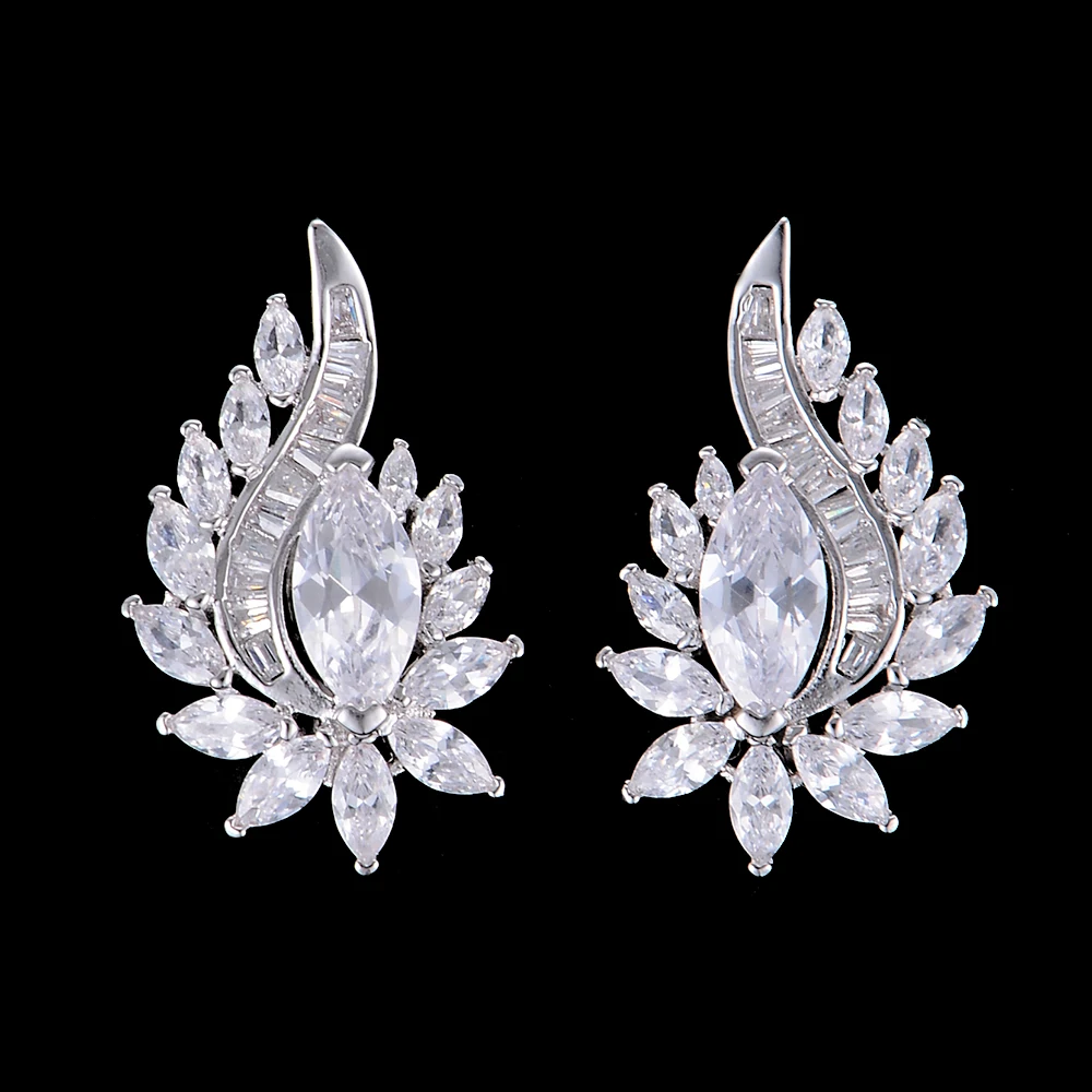 Missvikki благородный символ кубический циркон камень серьги-гвоздики модные