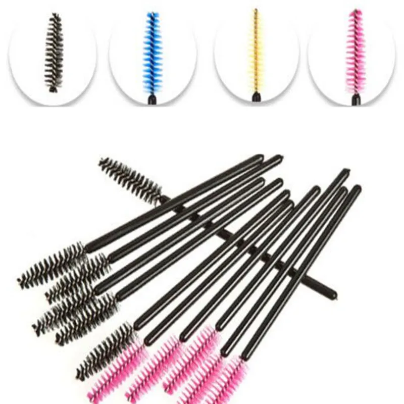 Косметические одноразовые зеленые палочки Аппликаторы щеточки расческа для