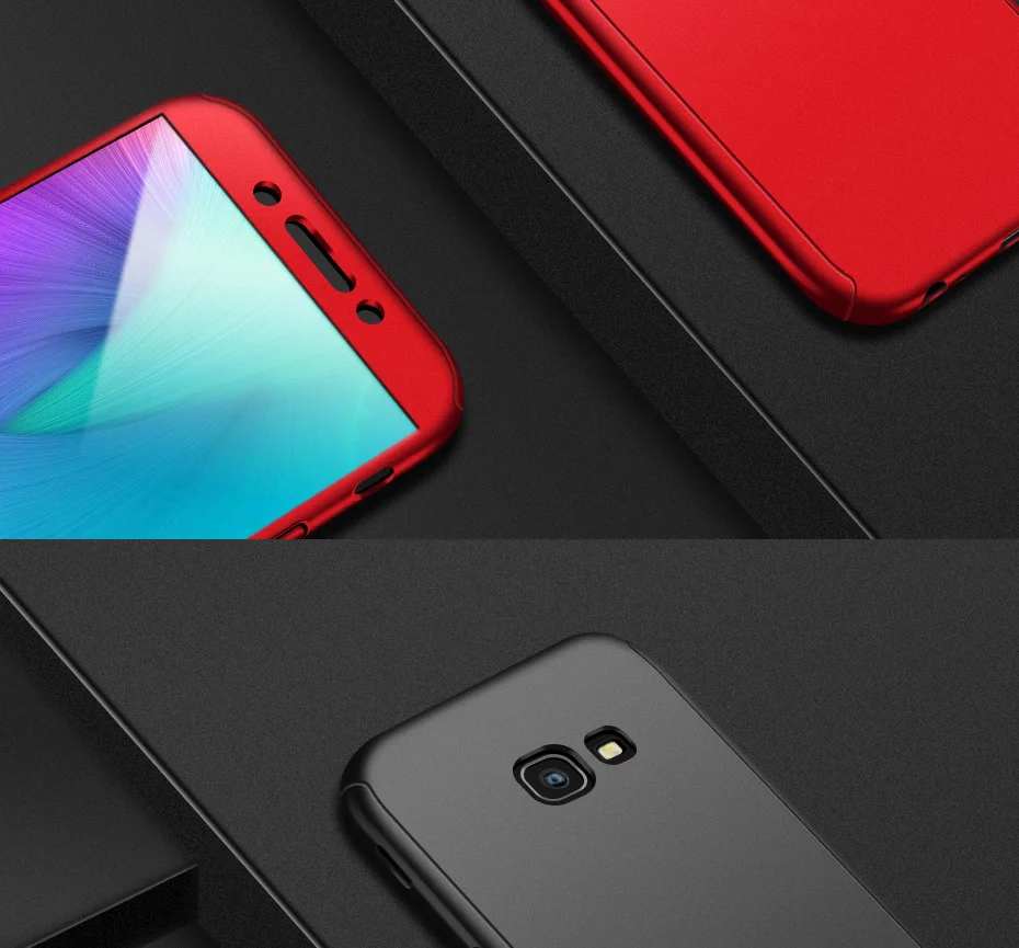 360 Полное покрытие чехол для телефона для samsung Galaxy A7 A9 A6 A8 плюс A3 A5 A7 противоударный чехол для samsung J3 J5 J7