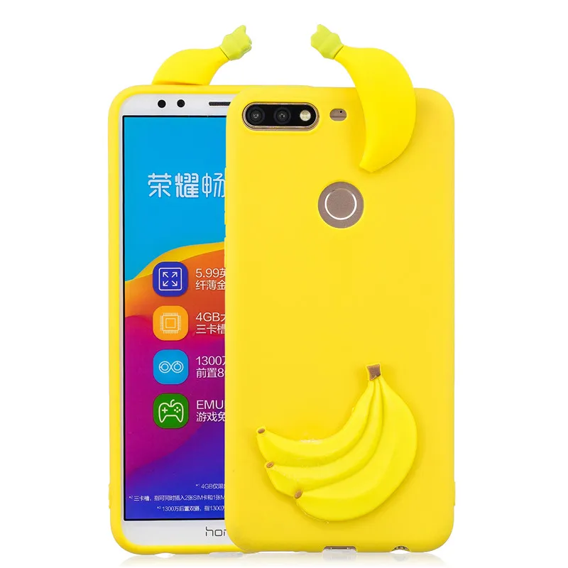 R Y7 чехол для Coque huawei Y7 чехол s для huawei Y7 Prime чехол мультяшная 3D кукла игрушка Мягкий силиконовый чехол для телефона для женщин - Цвет: R