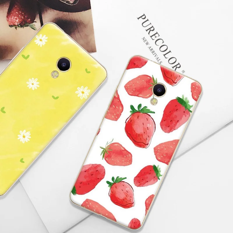 Для Meizu meilan 5S случае purecolor Симпатичные Окрашенные Мягкие TPU shell телефона чехол для |