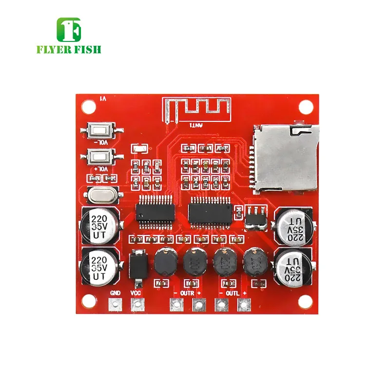 DC 12 В Bluetooth цифровой аудио усилитель модуль Плата TF класс D 2*15 Вт стерео 2 канала