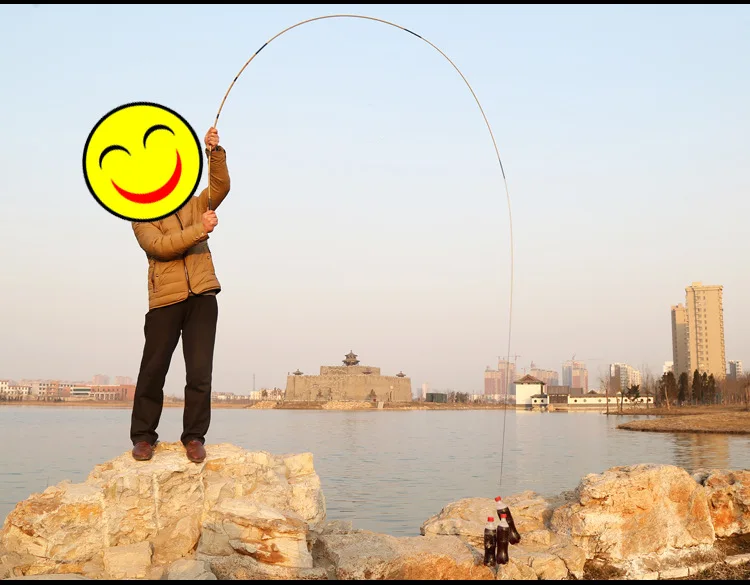 Сверхлегкий сверхтвердый карбоновый удилище 37T для ловли карпа Тайваньская