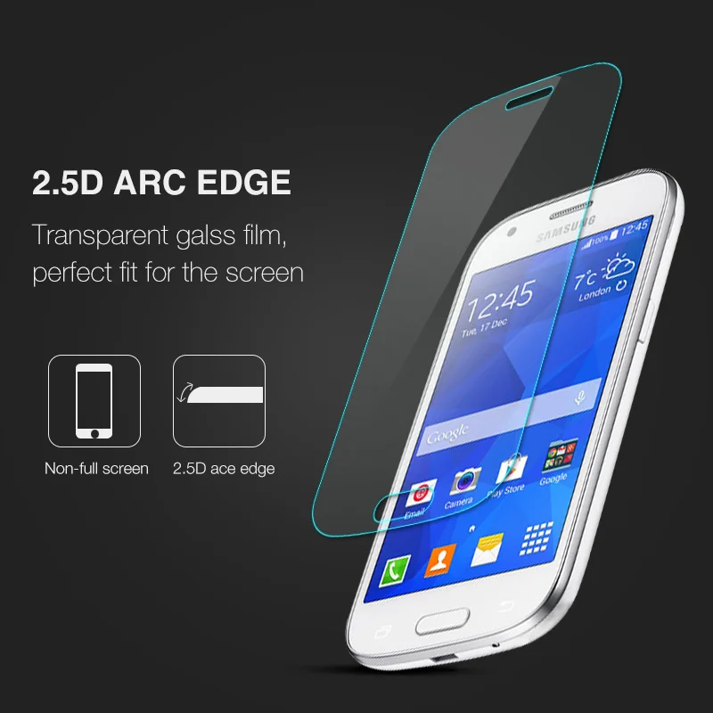 Закаленное стекло для экрана Nicotd 2.5D 9H Защитная пленка Samsung Galaxy ACE 4 G357 G357fz Arc Edge