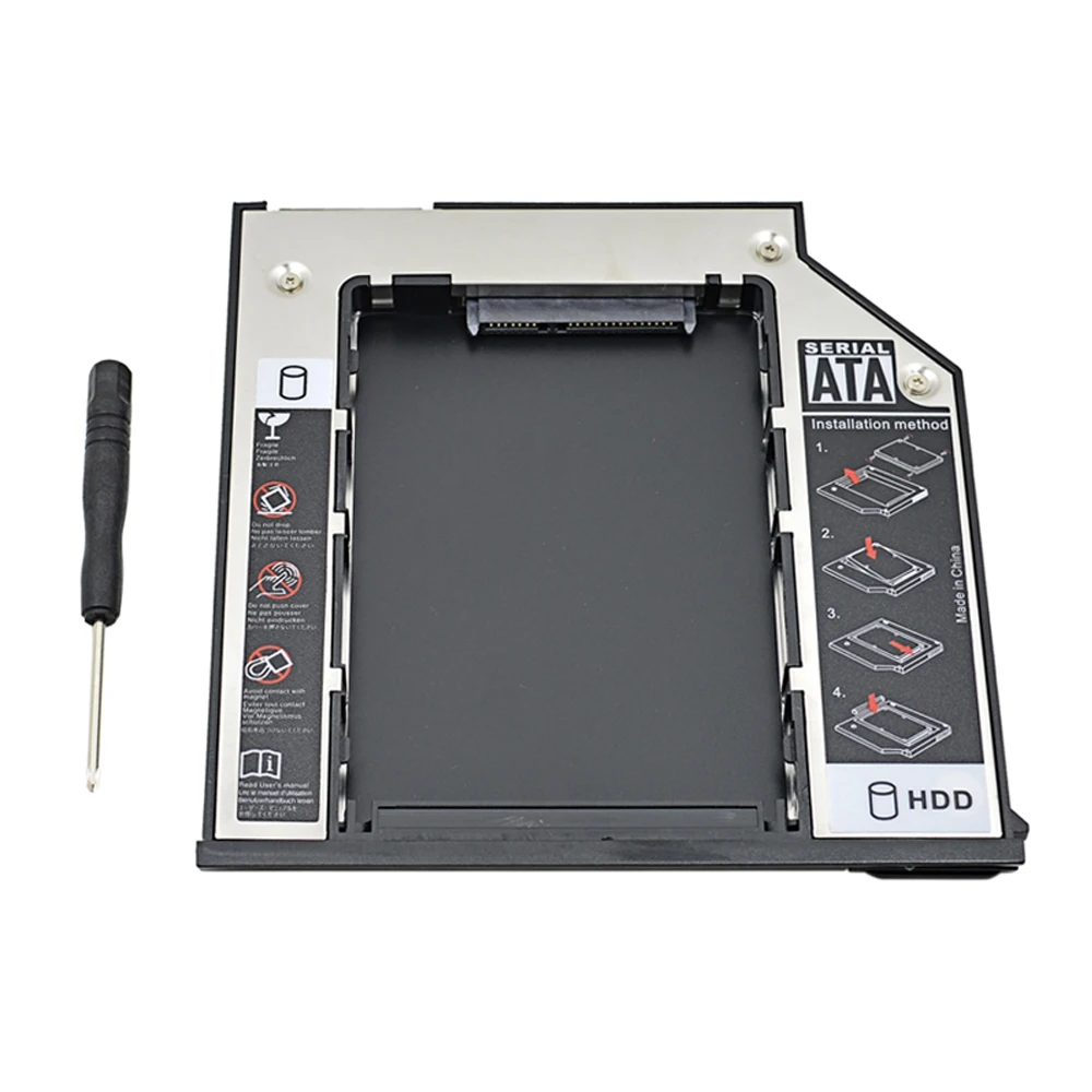 Корпус TISHRIC для второго жесткого диска Caddy 9 5 мм SATA 3 0 2 &quot корпус SSD HDD Dell E6310 E6400 E6500