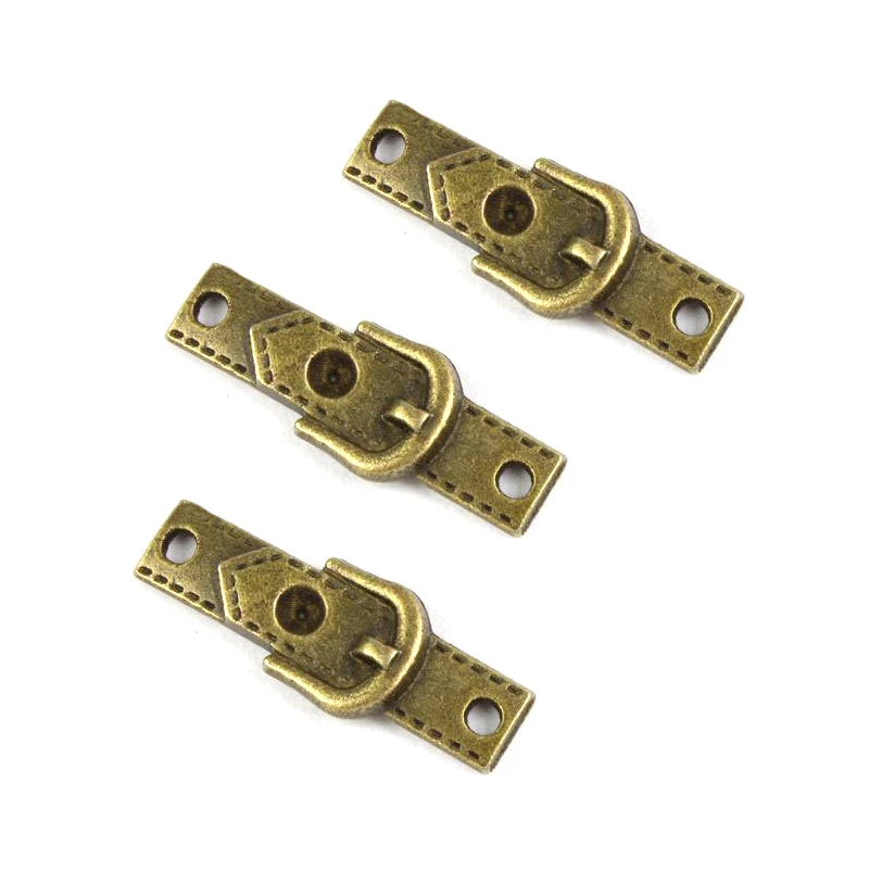 30 шт./лот свободные бусы шармы из сплава с бронзовой пряжкой для браслетов и