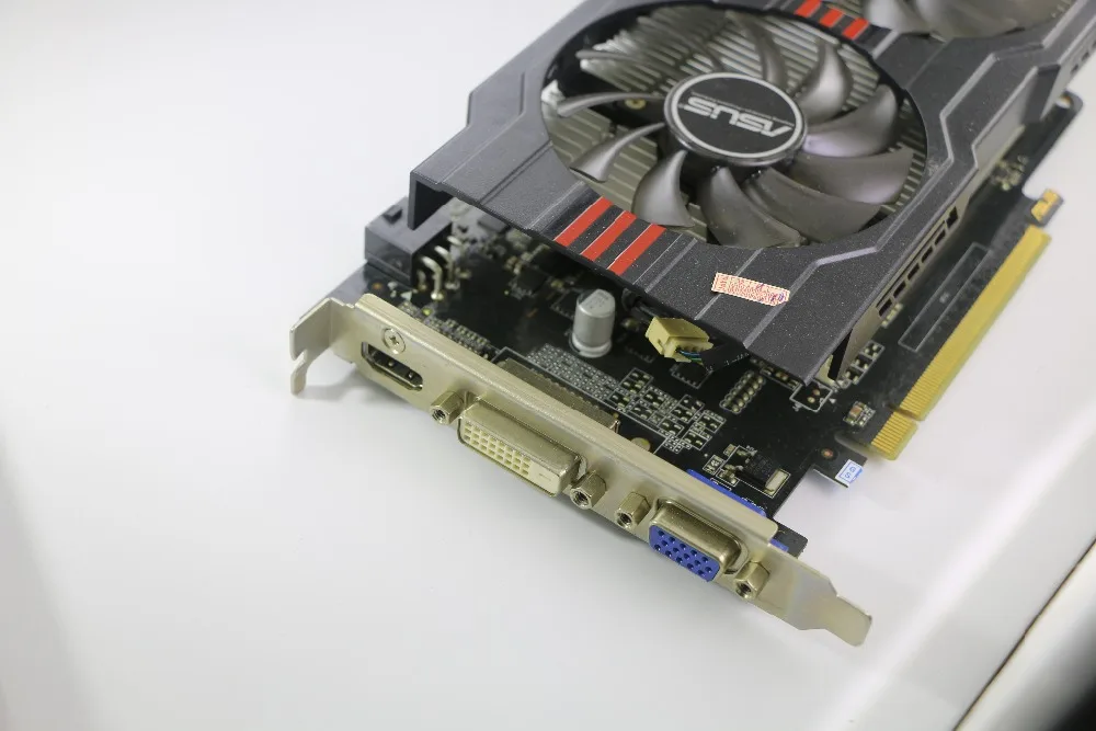 ASUS graphics card использовать GTX 650 Ti GTX650Ti-DF-1GD5 1 ГБ 128Bit GDDR5 видео карты для nVIDIA Geforce GTX 650Ti VGA