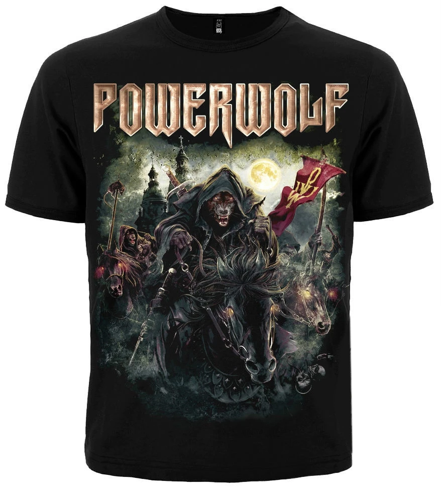 Футболка POWERWOLF THE METAL MASS. Новинка. Одежда в стиле хип-хоп с S-3XL металлическим
