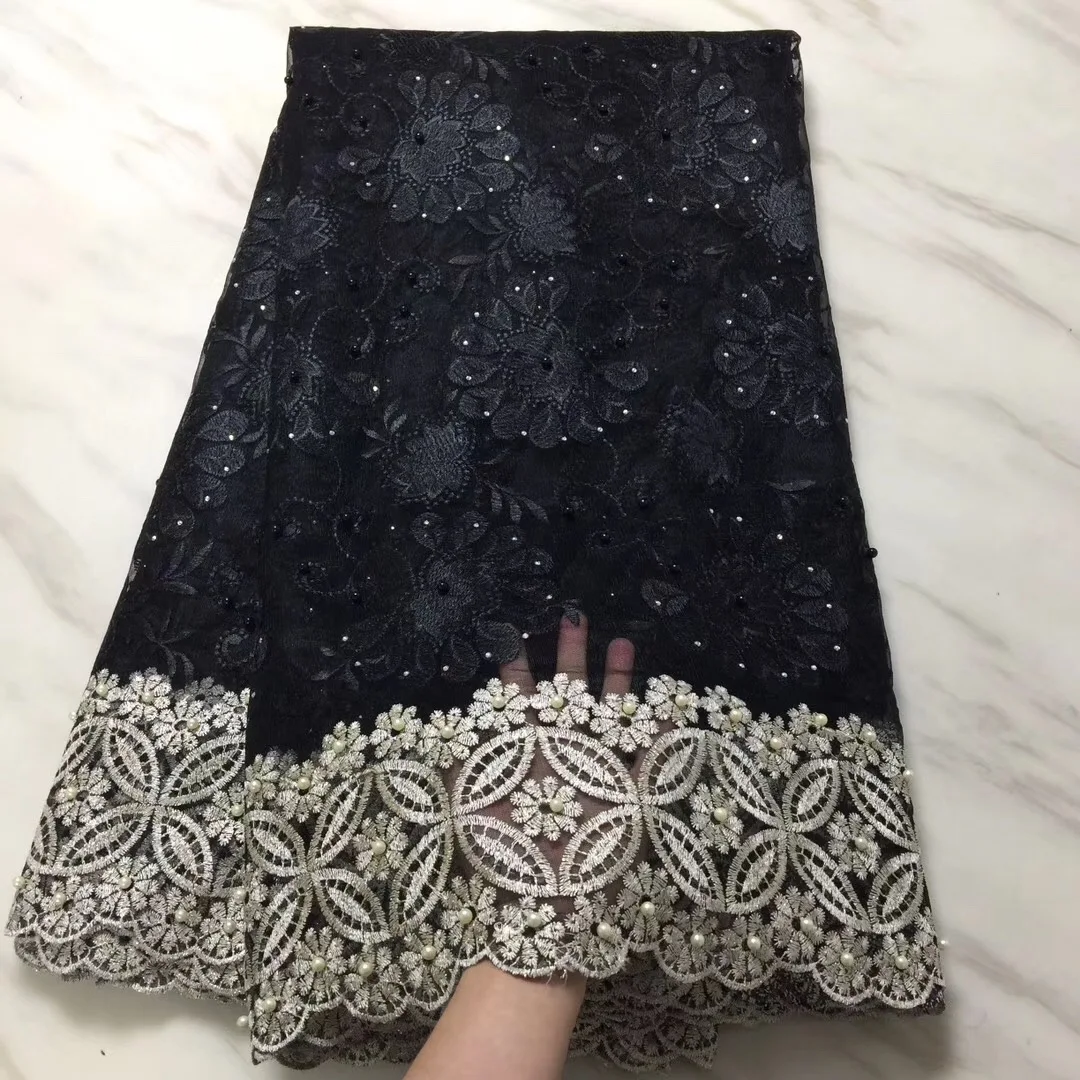 Нигерийская кружевная ткань 2018 высококачественное кружево белая гипюровая