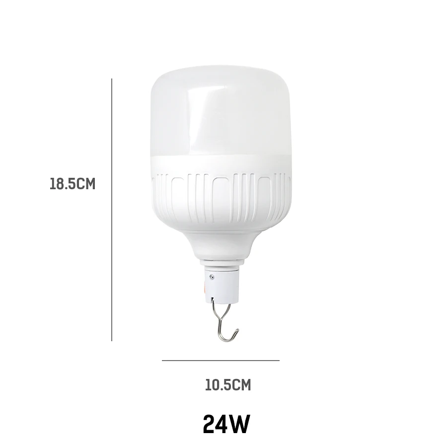 DC5-6V USB Светодиодная лампа на солнечных батареях Солнечная зарядка через usb двухцелевая лампа для кемпинга и приключений бытовые аварийные лампы - Испускаемый цвет: 24W