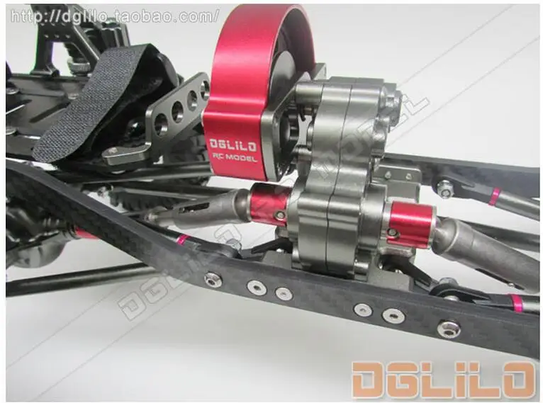 Осевой SCX10 шасси 1/10 RC Рок Гусеничный обновленный комплект шасси CNC алюминиевая и углеродная рама