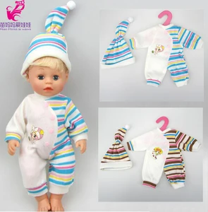 Новый комплект одежды для куклы 14 дюймов 35 см, костюм для новорожденного с шапочкой кукольный подарок для девочек
