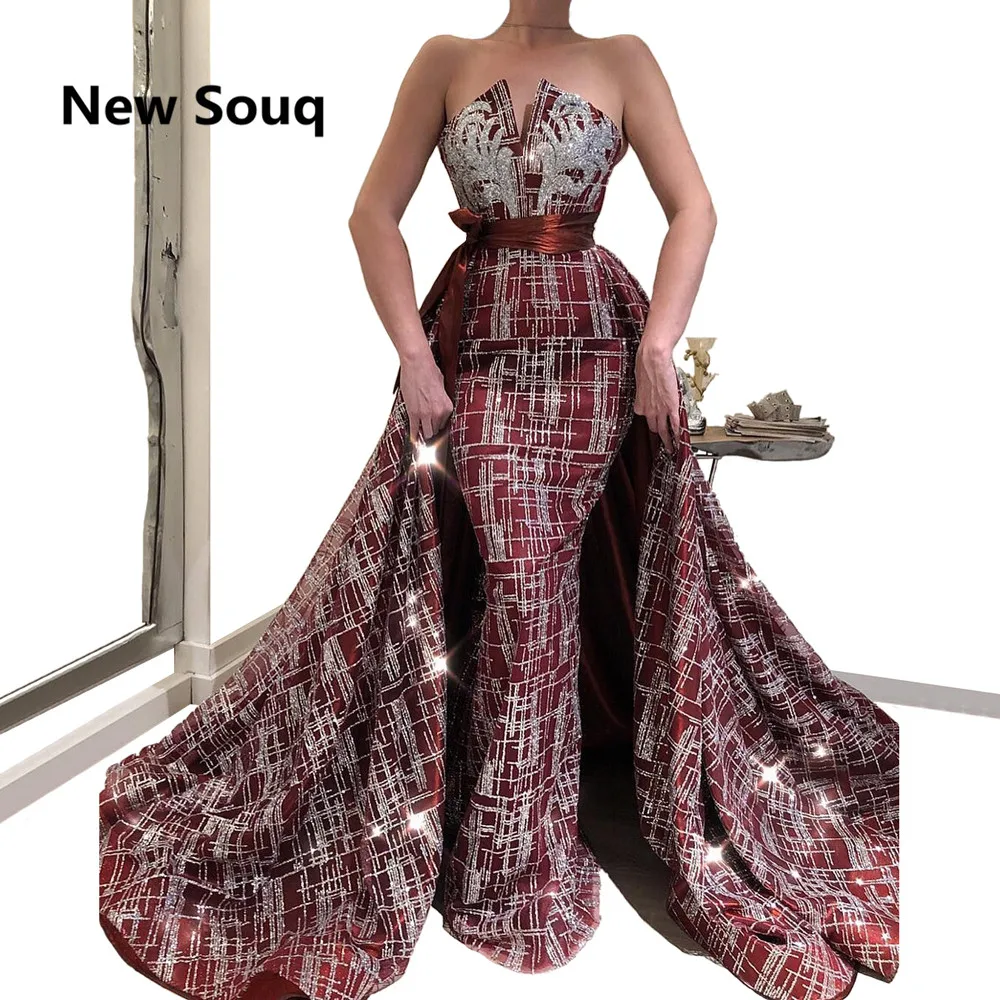 Элегантное Вечернее Платье-футляр с юбкой-годе со съемной юбкой Средний Восток