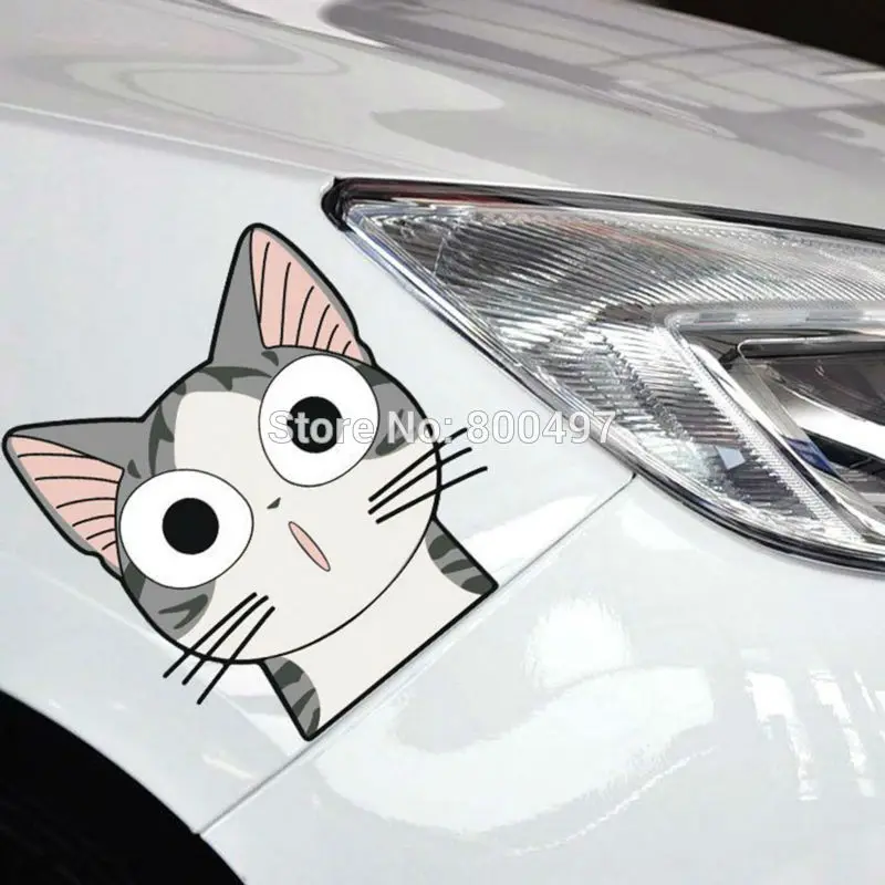 Newest Lovely Cute Cat Chi's Sweet Home Car Stickers Covers Decals for Toyota Honda Chevrolet Volkswagen Tesla BMW Lada |