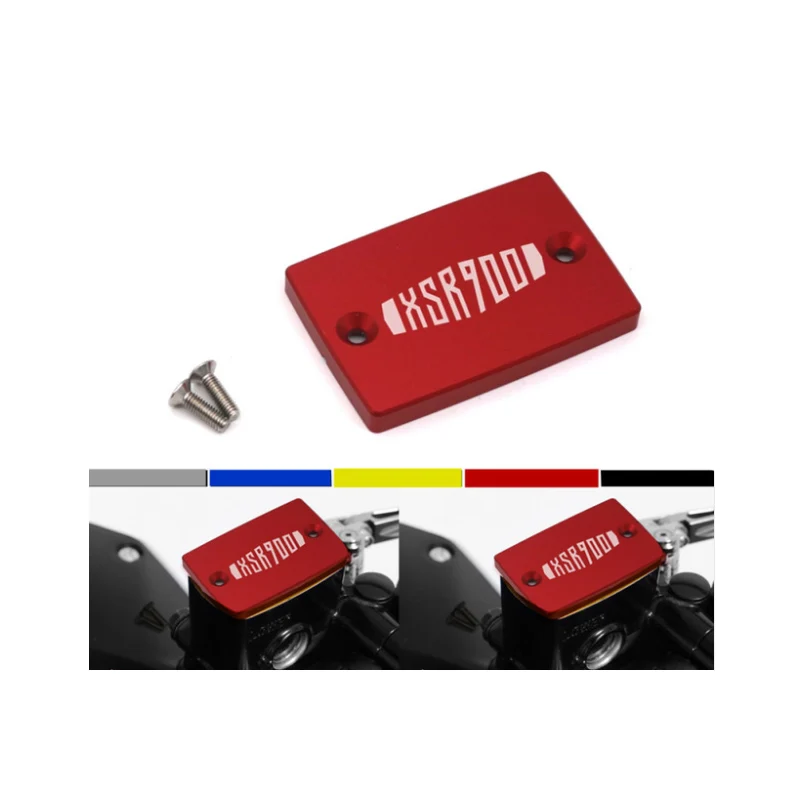 FOR YAMAHA XSR 900 XSR-900 XSR900 CNC Aluminum Motorcycle Brake Fluid Fuel Reservoir Tank Cap Cover |