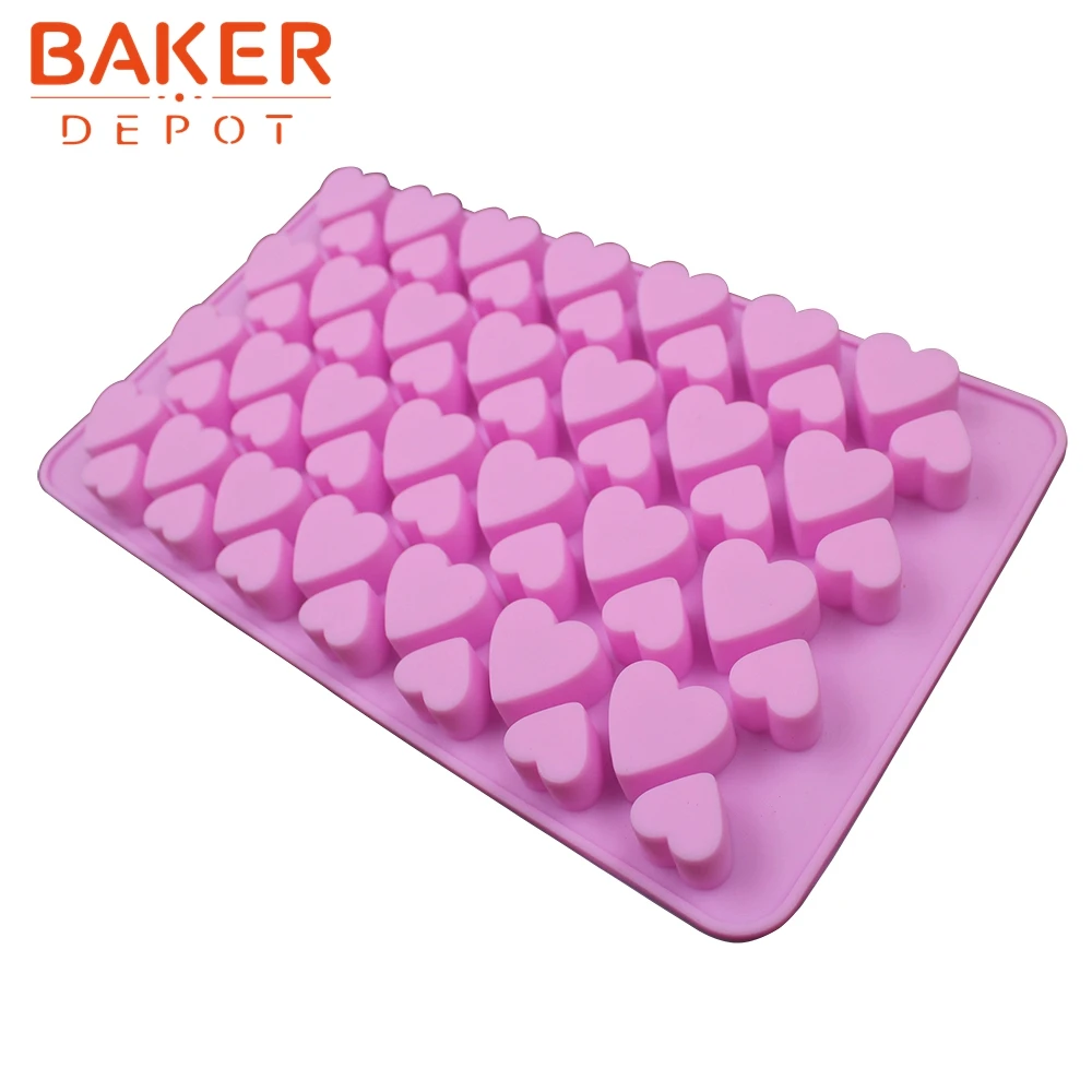 BAKER DEPOT DIY силиконовая форма 56 решеток для шоколада сердце ледяной куб лоток