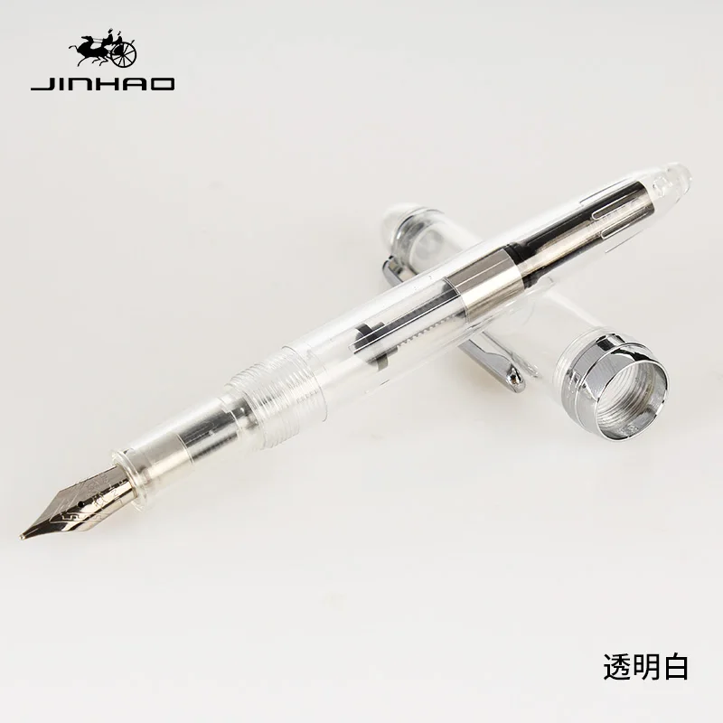 Jinhao 992 Милая прозрачная цветная авторучка с 0 5 мм F наконечником из смолы