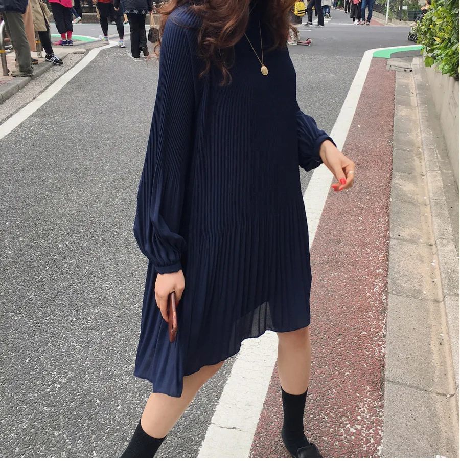 LANMREM 2020 Новый Корейский Летняя Мода Женская Одежда Платья Каникулы Фонарь Рукава