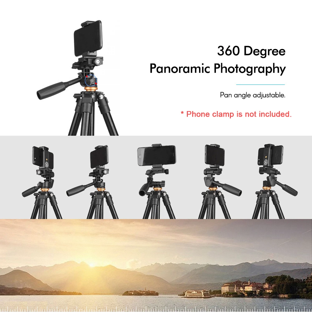 Andoer портативный легкий штатив для камеры дорожный из алюминиевого сплава с