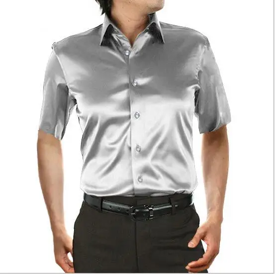 Очень хорошее качество мужская рубашка S 5XL летние мужские размера плюс с