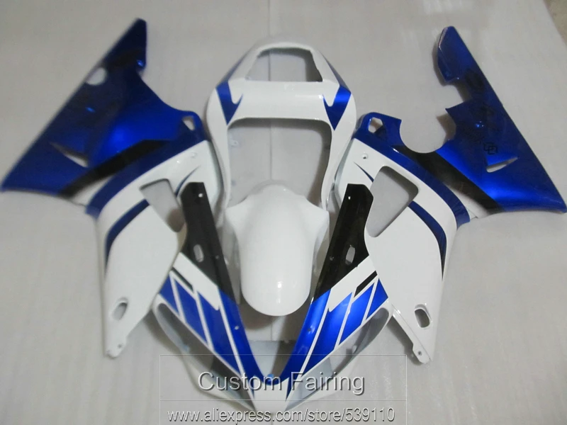 Комплект обтекателей для кузова Yamaha R1 00 01 комплект голубых и белых YZF 2000