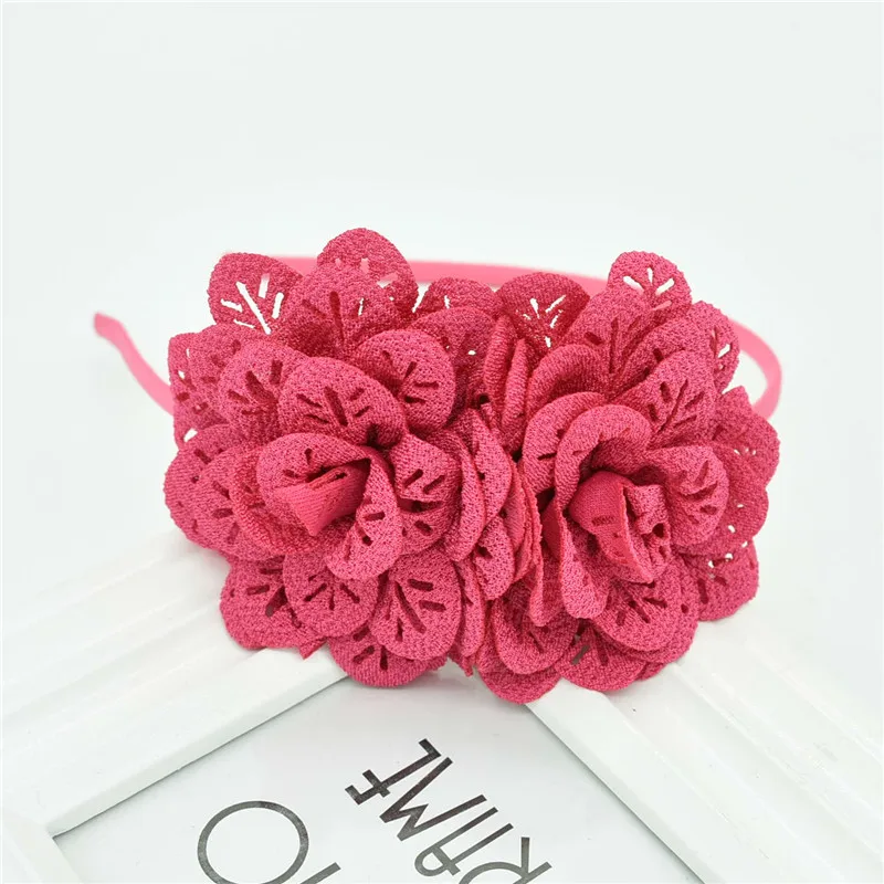 Новинка 2019 украшение для волос с большим цветком многослойный розовый женский