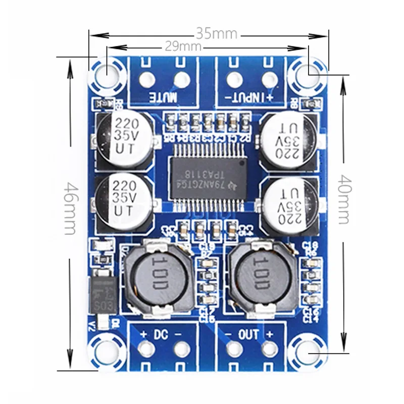 TPA3118 BTL Home Theater Digital Amplifiers Board 60W DC8-24V Mini Audio Speaker Power Amplifier Amplificador Plate | Электроника