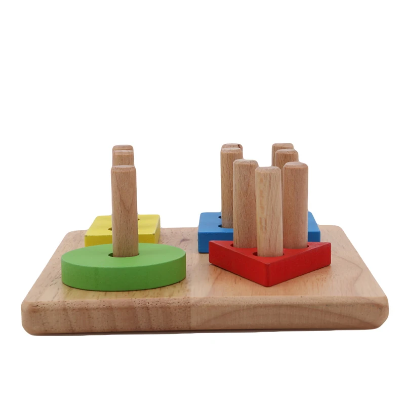 

2019 New Baby Toys Wooden Blocks Shape Jointed Board Montessori Teaching Leaning Education Building Chopping Block Match Toy