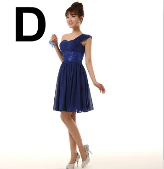 Robe de soiree, Сиреневое платье подружки невесты, шифоновое короткое платье без рукавов с v-образным вырезом, вечерние платья, элегантное женское платье, светильник фиолетового цвета, H2698 - Цвет: D