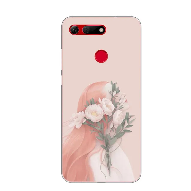 6,4 ''для huawei Honor вид 20 силиконовый чехол из мягкого термополиуретана с картинкой TPU чехол Coque для huawei Honor V20 чехол V 20 модные - Цвет: 38