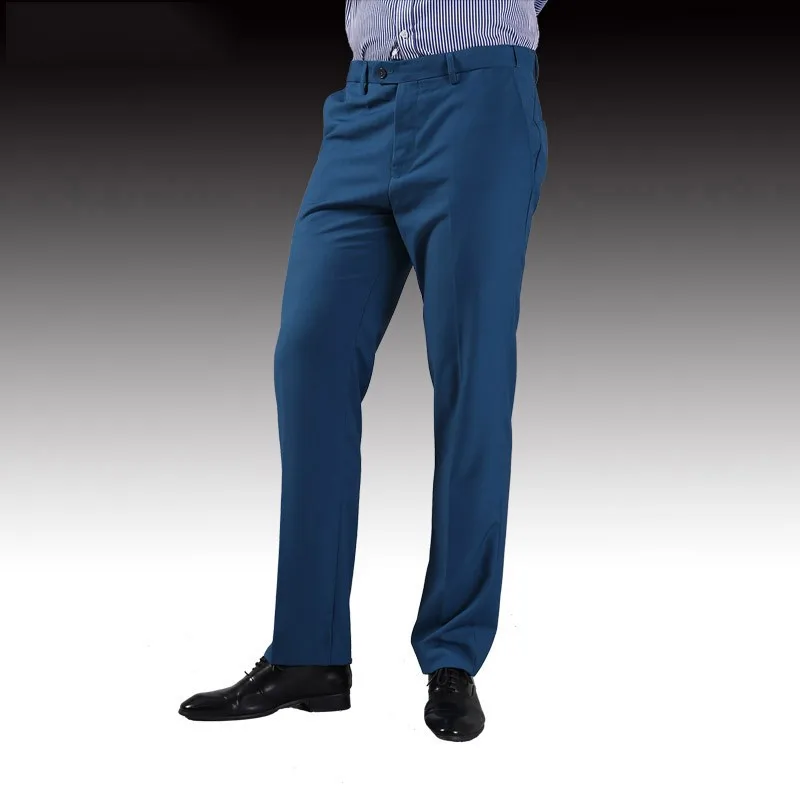Тонкие брюки мужской формальный деловой Slim Fit Свадебный костюм брюки Diamond синий цвет красного вина черные брюки Размеры 44 плюс Размеры A37