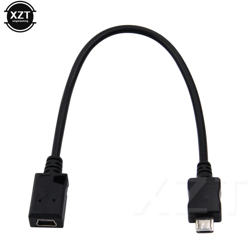 0 1 м 10 см мини USB разъем мама к Micro папа кабель адаптера для телефонов MP3