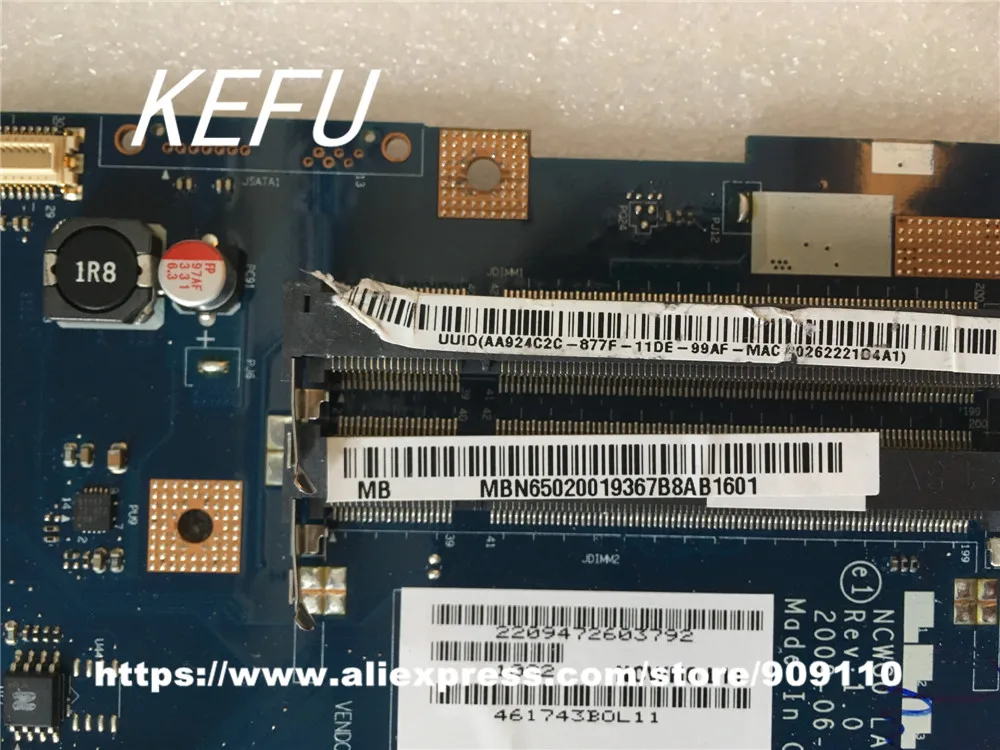 Kefu MBN6502001 для материнской платы Acer eMachines E627 MB. N6502.001 NCWG0 L01 LA 5481P DDR2 Socket S1|Платы