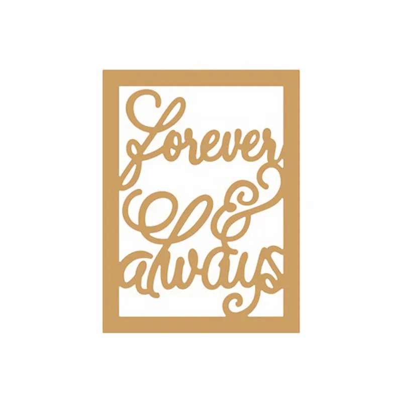 InLoveArts Metal Stencil forever always Word Dies Letters Cutting Die for DIY Scrapbooking Card Album Embossing Crafts Cut | Дом и сад