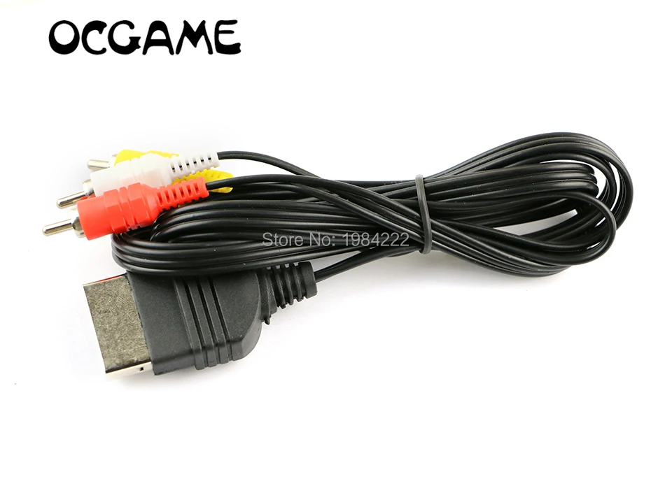 OCGAME 2 шт./лот 6 футов AV аудио видео композитный кабель шнур RCA для XBOX оригинал|cable