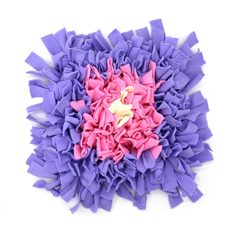 Pink purple bud Коврик для собак HORBONPY, коврик для собак, коврик для обучения еде, игровой коврик для собак, коврик для медленной еды - Цвет: Pink purple bud