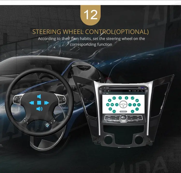 LJDA Android 10 автомобильный dvd-плеер для HYUNDAI SONATA 2012 2013 2Din Автомагнитола gps Навигация стерео Мультимедиа wifi автоаудио
