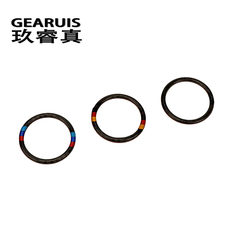 Автомобильный Стайлинг углеродное волокно внутреннее зажигание кольцо для