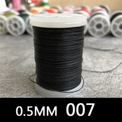 120 м Вощеная Полиэфирная нить 0,5 мм для кожи DIY вощеная нить веревка шнур для шитья Кожа Шитье Искусство ремесло обувь головные уборы поставки - Цвет: 18