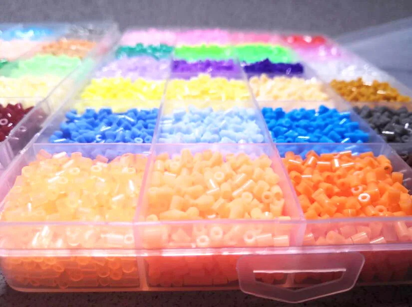 48 цветов Хама бусины 2,6 мм дополнение Perler бусины 2,6 мм Заправка с аксессуарами DIY креативные бусины 3D головоломка Artcraft подарок