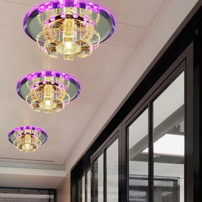 Luces Led высококлассная хрустальная лампа для коридора светодиодная прихожей двери