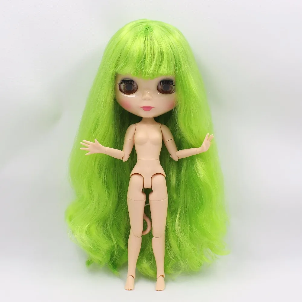 Ледяная кукла DBS Blyth 1/6 bjd 30 см ярко зеленые волосы блестящее лицо совместное тело