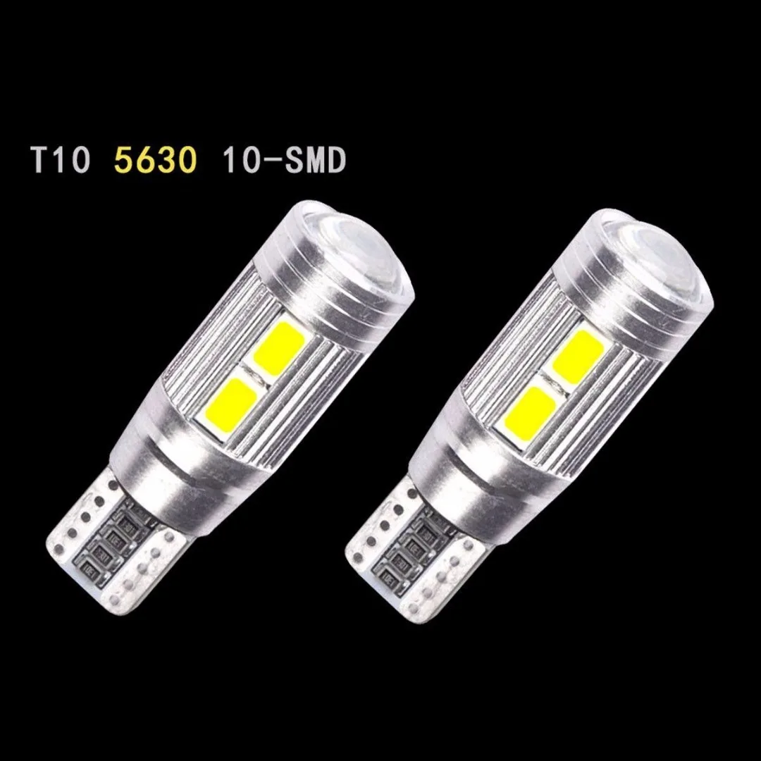 10 шт./лот T10 5630 10LED Canbus Error Free автомобиля клиновидные боковые светильник лампы