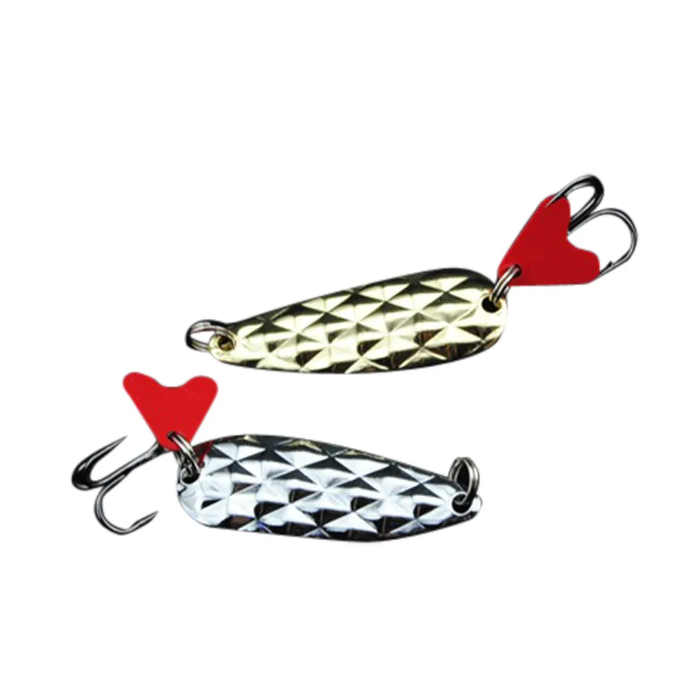 Высокое качество 10 шт Золотая рыболовная ложка приманка блесток блестка